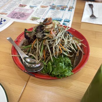 Chiang Rai - Papaya Salad Platter (Laos style) - Thai Near Me - Long Beach, California Chiang Rai - Papaya Salad Platter (Laos style) - Thai Near Me - Long Beach, California