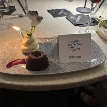 The Sacred Pepper - Birthday present from restaurant. - New American Near Me - Tampa, Florida
