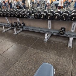 City Sports Club - February 7 - someone reorganized the weights and polite gym goers are placing them back in the correct spots!!!!! KEEP IT UP!!