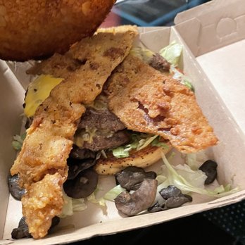 Jakes - Kickin' Chicken Fried Bacon Burger - Bars Near Me - Mansfield, Texas Jakes - Kickin' Chicken Fried Bacon Burger - Bars Near Me - Mansfield, Texas