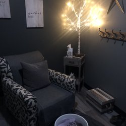 Decide Massage & Wellness - The area you put your stuff and relax in your foot soak before your massage starts