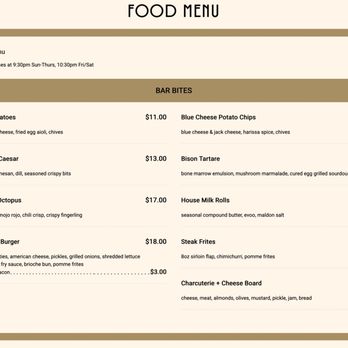 The Vault - Food Menu - Cocktail Bars Near Me - Salt Lake City, Utah The Vault - Food Menu - Cocktail Bars Near Me - Salt Lake City, Utah