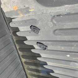Budget Car Rental - Some nice dirty socks they didn't care to clean up