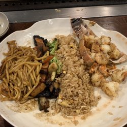 Kimono Steak &Sushi Bar - We got the double lobster, my sister & I split it and this was my portion...still a lot of food!