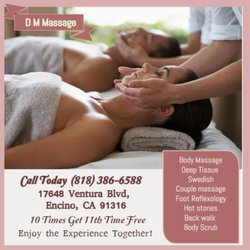 D M Massage - Swedish Massage is a type of massage therapy that uses long, smooth strokes to help relax the body...