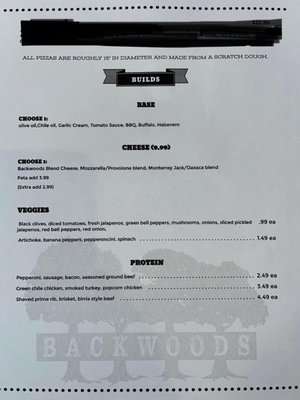 Menu photo 3 Backwoods Dublin, TX