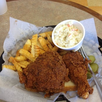 Moore's Spicy Fried Chicken - Leg quarter with seasoned fries and cole slaw - Chicken Wings Near Me - Hendersonville, Tennessee Moore's Spicy Fried Chicken - Leg quarter with seasoned fries and cole slaw - Chicken Wings Near Me - Hendersonville, Tennessee