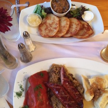 Cafe Polonia - Polish plate and potato pancakes!! - Polish Near Me - Boston, Massachusetts