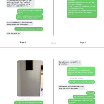 Delgadillo Heating and Airconditioning - Text message history of us trying to work out a solution - Heating & Air Conditioning/HVAC Near Me