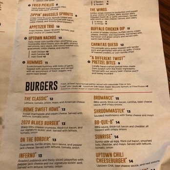 Uptown Kitchen + Taphouse - Menu - Gastropubs Near Me - Rogers, Arkansas