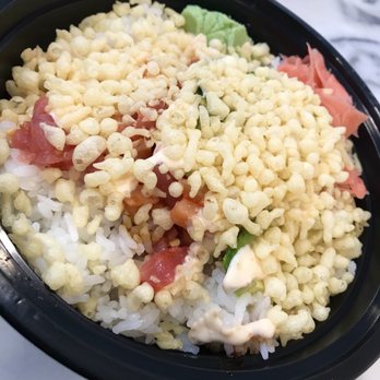 Sushi Takatsu - Sushi Bowl with extra Tempura Flakes - Sushi Bars Near Me - Minneapolis, Minnesota