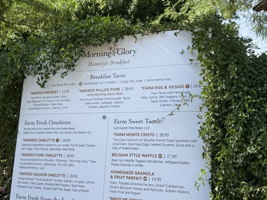 Menu photo 3 Morning Glory Cafe Phoenix, AZ