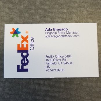 FedEx Office Print & Ship Center - The manager who gave me this statement is this lady. - Printing Services Near Me - Fairfield, California FedEx Office Print & Ship Center - The manager who gave me this statement is this lady. - Printing Services Near Me - Fairfield, California