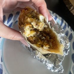 The Oasis at silver lakes - Breakfast burrito with bacon and sausage