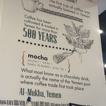 Qamaria Coffee - Writing on the wall - Coffee & Tea Near Me - Fullerton, California