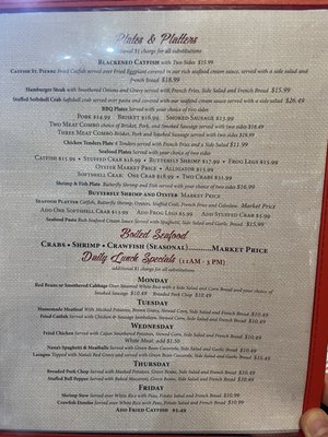 Menu photo 1 Cajun Daiquiri's & Cafe Marrero, LA Menu photo 1 Cajun Daiquiri's & Cafe Marrero, LA