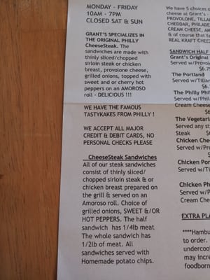 Grant's Philly Cheesesteak by null