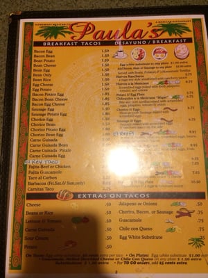 Menu photo 6 Paula's Mexican Restaurant Arlington, TX Menu photo 6 Paula's Mexican Restaurant Arlington, TX