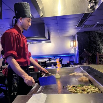 Tokyo Garden - Midtown - Picture of the most unenthusiastic hibachi chef ever and their skimpy portions on the grill! - Japanese Near Me - Tulsa, Oklahoma Tokyo Garden - Midtown - Picture of the most unenthusiastic hibachi chef ever and their skimpy portions on the grill! - Japanese Near Me - Tulsa, Oklahoma