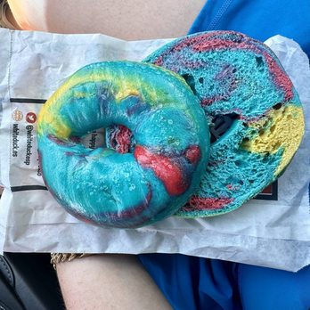 White Duck Espresso - Rainbow bagel and cream cheese - Coffee & Tea Near Me - Lutz, Florida
