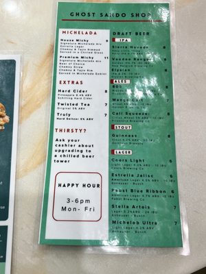 Menu photo 7 Ghost Sando Shop Huntington Beach, CA
