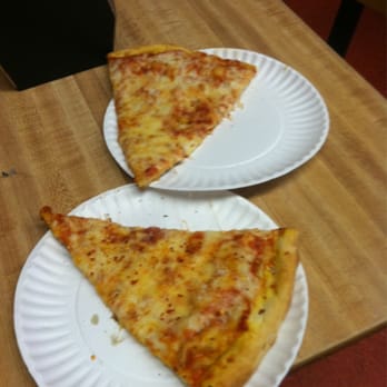 Village Pizza II - two slices of cheese pizza on paper plates - Pizza Near Me - Catskill, New York Village Pizza II - two slices of cheese pizza on paper plates - Pizza Near Me - Catskill, New York