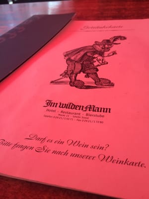 Photo of Im wilden Mann - Soest, NW, DE. Menu card and logo