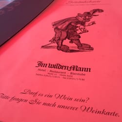 Im wilden Mann - Menu card and logo