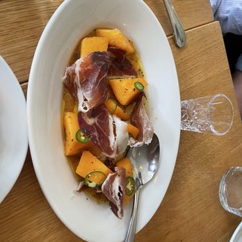 Marée - Summer melon with jamon and serranos - Modern European Near Me - Portland, Oregon