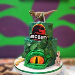 Miss Chan Chan Kitchen - Miss Chan Chan Kitchen ~ Jurassic Park themed birthday cake.  Happy 7th birthday Jeremy!