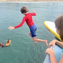 San Clemente Junior lifeguards - Pier jump