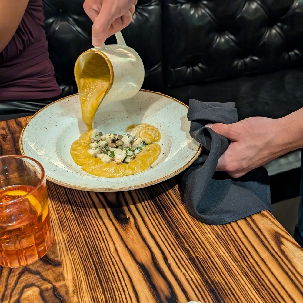 The Copper Shark - Butternut crab soup - Cocktail Bars Near Me - Baltimore, Maryland