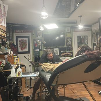 Missing Link Tattoo - He's very focused on being precise with his work, he's a perfectionist in the best way possible! - Tattoo Near Me - San Clemente, California