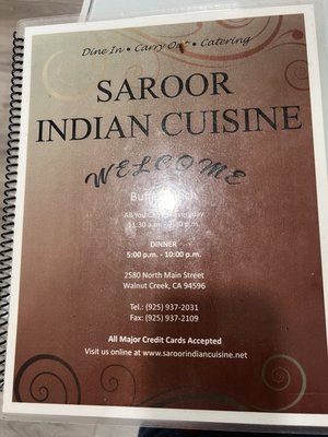 Menu photo 4 Saroor Indian Cuisine Walnut Creek, CA Menu photo 4 Saroor Indian Cuisine Walnut Creek, CA