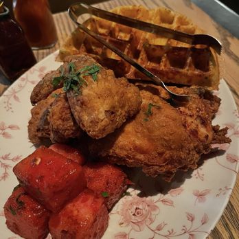 Yardbird - CHICKEN 'N' WATERMELON 'N' WAFFLES - Southern Near Me - Las Vegas, Nevada