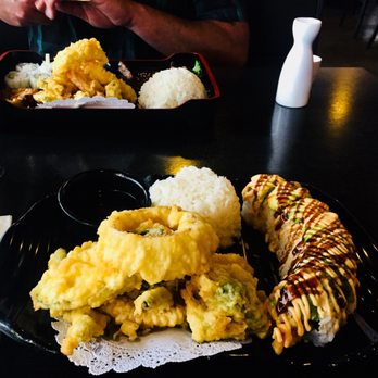 Hooked On Sushi - 2 item lunch combo with vegetable tempura and California Dreaming Roll . Perfect combo! - Japanese Near Me - Encinitas, California Hooked On Sushi - 2 item lunch combo with vegetable tempura and California Dreaming Roll . Perfect combo! - Japanese Near Me - Encinitas, California