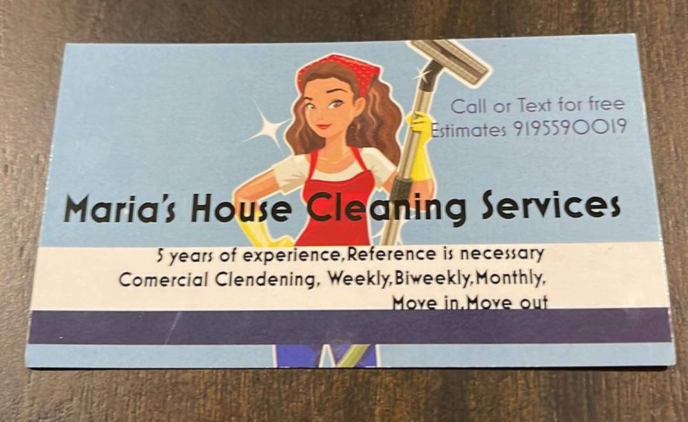 MARIAS HOUSE CLEANING Home Cleaning Youngsville, NC Phone Number