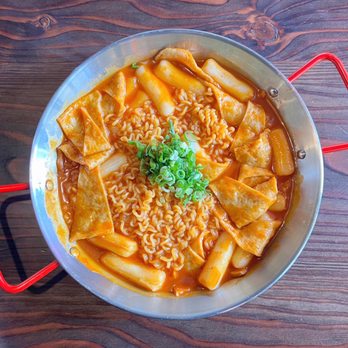 Mr. Dak - Ddukbokki (Spicy Rice Cake) with Ramen +$3 - Chicken Wings Near Me - Flushing, New York