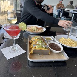 Tacos and Shrimp Scampi