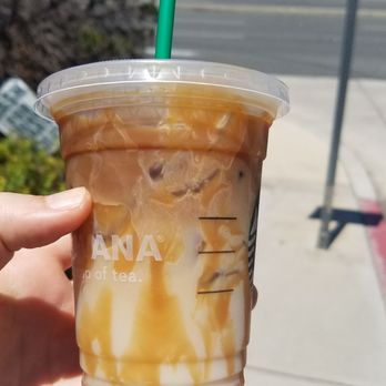 Starbucks - Look at that beautiful upside down caramel macchiato with the caramel sauce just dripping down the sides. - Coffee & Tea Near Me - Lake Forest, California Starbucks - Look at that beautiful upside down caramel macchiato with the caramel sauce just dripping down the sides. - Coffee & Tea Near Me - Lake Forest, California