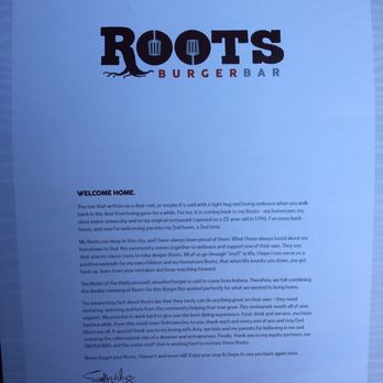 Roots Burger Bar - Purpose statement - Burgers Near Me - Muncie, Indiana Roots Burger Bar - Purpose statement - Burgers Near Me - Muncie, Indiana