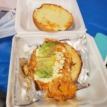 Atomic Wings - Their grill chicken sandwich - Halal Near Me - Jamaica, New York