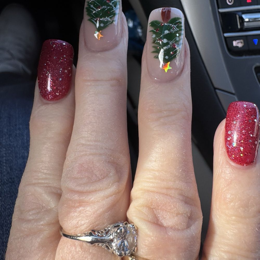 Paradise Nails Lounge and Spa - My Christmas nails!! - Nail Salons Near Me - Weirton, West Virginia Paradise Nails Lounge and Spa - My Christmas nails!! - Nail Salons Near Me - Weirton, West Virginia