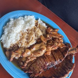 Combination BBQ Chicken & Ribs Plate