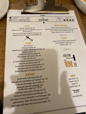 Menu photo 1 La Chunga Seville, SE