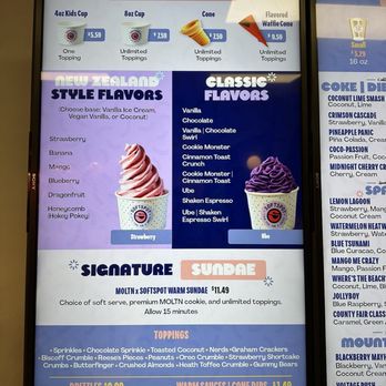 Softspot - 10/25/2025 menu - Desserts Near Me - Chantilly, Virginia