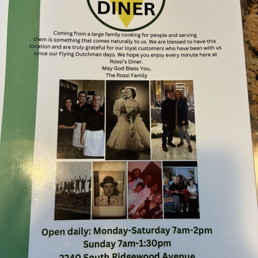 Rossi's Diner - Menu - Diners Near Me - South Daytona, Florida