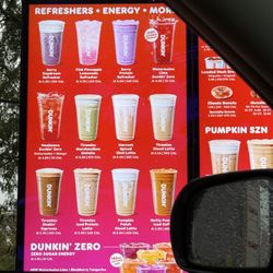 Dunkin' - Menu