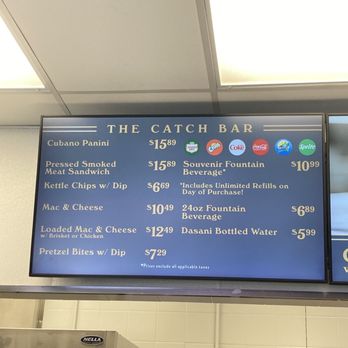 Rogers Centre - The catch bar menu - Stadiums & Arenas Near Me - Toronto, Ontario