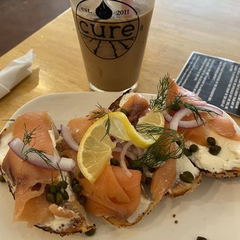 Cure Coffeehouse - Salmon lox - Coffee & Tea Near Me - Norfolk, Virginia